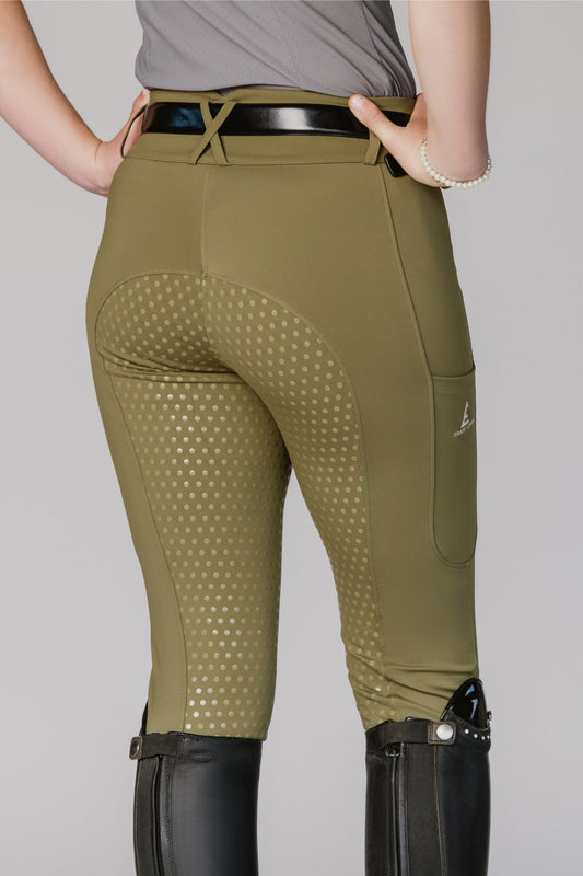 Olive EvoRide Breeches - Equest Apparel
